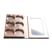 Nouvelle palette de maquillage pour les yeux 2026, cosmétiques haut de gamme, emballage mini livre de luxe en papier couché avec impression dorée
