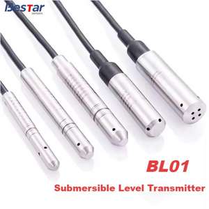 חיישן מפלס מים 24V IP 68 משדר מפלס טבול 4-20mA 0.5%FS מכשירי מדידת מפלס בדרגה תעשייתית - Product Image 2