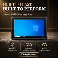 Potente Tableta con Windows 11, N5100, Computadora Móvil Resistente, Tableta de 10.1 Pulgadas con 4G LTE, NFC, Escáner 2D, RS232, RJ45