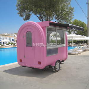 Convenient Small Catering Round Trailer Street Breakfast Carts Coffee Cart Mobile Food Truck With Full Kitchen - Product Image 6