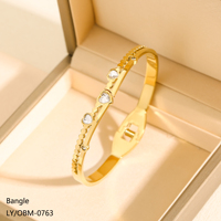 Nouveauté, bijoux pour femmes de haute qualité, élégants, luxueux, raffinés, plaqués or 18 carats, acier inoxydable, bracelet carré en zircon coloré