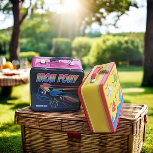 Hình chữ nhật rỗng <span class=keywords><strong>tin</strong></span> Hộp Ăn Trưa với xử lý và khóa - Product Image 3