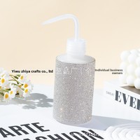Neue Diamantverzierte Wimpernreinigungsflasche mit Gebogenem Ausgießer und Nagelkunst-Reinigungshilfe, 250 ml, Hergestellt in China