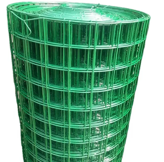 Mailles de fil souder vertes revêtues plastique, 1/2 pouces, 2 pièces