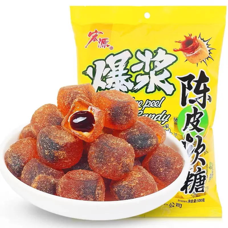 공장 가격 흐르는 심장 달콤한 부드러운 구미 젤리 콩 사탕 귤 껍질 맛