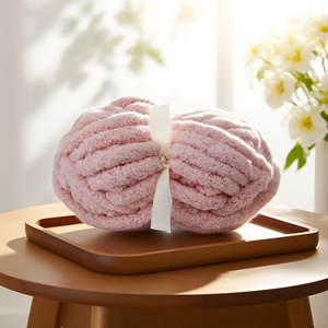 Fil à tricoter et à crocheter Jumbo Chunky 165g, fil à crocheter ombré, coton biologique, chenille, fil à tricoter à la main - Product Image 6