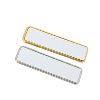 Vente en gros d'insigne de broche vierge réutilisable à sublimation aimant avec logo personnalisé porte-badge nominatif magnétique badges d'étiquette nominative en métal moulé
