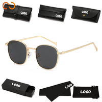 TWOOO T1682 Nouveauté transfrontalière Lunettes de soleil surdimensionnées carrées en métal, de luxe, élégantes et polyvalentes, vente en gros, logo personnalisé