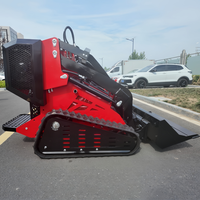 SDLOT Kompakter Mini-Radlader mit Kubota Dieselmotor CE EURO5 Hydraulischer Schneegreifer für Winterhof-Aufbereitung