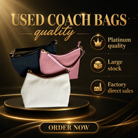 B07 Sacs Coach d'occasion de qualité platine, vente en gros, sacs pour femmes, sacs vintage, lots de sacs propres à 95 %, couleurs mélangées, toutes saisons, offre très demandée