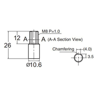 Sensor de Fibra Óptica de Tipo Difuso Sense PF-6D, Transductor para Lente de Cámara de Fibra Óptica
