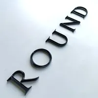 Lettres murales en acrylique miroir 3D personnalisées GFace en or rose, imperméables, logo en relief pour voiture, bureau, salon de beauté, intérieur/extérieur