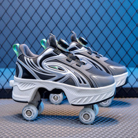 Trottinettes rétractables à double rangée pour enfants avec roues en polyuréthane pour filles et garçons sportifs