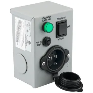 15 amp Generator Transfer Switch, 120V 15A Waterproof Manual Transfer Switch for Generators