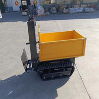Chinesischer Selbstladender 500kg Elektro-Raupentransporter mit Fernbedienung, Mini-Muldenkipper