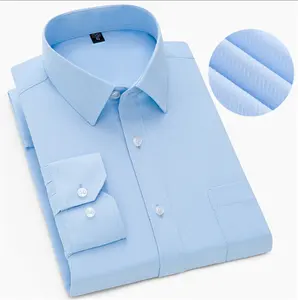 Mens Dress Shirt Cotton with Long / Short sleeve Cheap Price and High Quality Business Formal Dress Shirts
