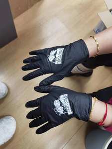 Benutzer definierte 3mil Tattoo Beauty Salon Pink Schwarz Blau Latex Kostenlos Einweg Benutzer definierte Logo Puder frei 100% Nitril Handschuh - Product Image 6