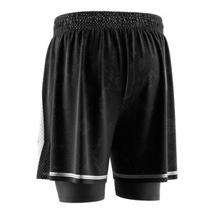 Shorts d'entraînement de basketball avec doublure de compression anti-frottement et évacuation de l'humidité, sans doublure supplémentaire pour l'entraînement décontracté - Product Image 6