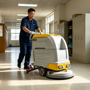 <b>Walk</b> Behind Floor Cleaning <b>Machine</b> Industrial Floor Scrubber with Disc Brush - Product Image 1