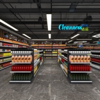 Zware Supermarkt Rack Display Stand Enkelzijdige Houten Plank Voor Fruit En Groenten Staal Materiaal Voor Gebruik In De Winkel