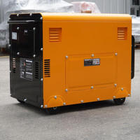 Générateur diesel silencieux portable WELLOO 5 kW monocylindre 12 L avec démarreur électrique pour travaux en extérieur