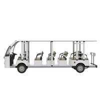 Bus touristique miniature électrique personnalisé de haute qualité, 17 places, moteur AC 72V/7,5KW, style ouvert, mini-bus de tourisme