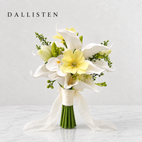 Dallisten Rosa Lilie Calla Orchidee Künstlicher Hochzeits-Brautstrauß für die Braut Großhandel Maßgefertigte Blumendekoration