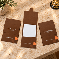 Porte-cartes d'hôtel personnalisé couleur pleine, design pliable, avec fente sécurisée pour cartes d'accès des visiteurs, idéal pour les maisons d'hôtes