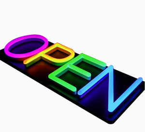 Tùy chỉnh Tối Nay LED mở Neon dấu hiệu PVC Tùy chỉnh chiếu sáng màu xanh lá cây màu vàng dấu hiệu cho các cửa hàng kinh doanh trang trí đám cưới quảng cáo - Product Image 4