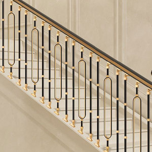 Ánh sáng sang trọng cổ điển nhôm lan can & tay vịn bài DIY cài đặt thanh lịch thiết kế nội thất - Product Image 3