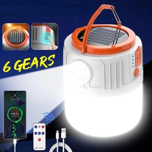 Portable ABS Solar <b>Rechargeable</b> <b>LED</b> Camping Lantern-Multifunction Emergency <b>Light</b> with IP65 Rating and 50000 Hours <b>Working</b> Time - Product Image 1