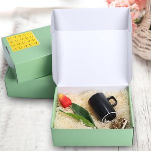 12x9x4 inch màu xanh lá cây vận chuyển hộp, các tông Hộp quà tặng có nắp đậy cho gói cho phụ nữ người đàn ông trình bày - Product Image 3