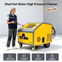 Nettoyeur haute pression diesel 4350 PSI pour nettoyage à chaud, équipement de nettoyage de surface, pistolet de pulvérisation d'eau