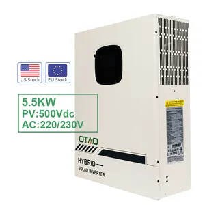 All In One Hybrid Solar Inverter Parallel Function With MPPT Charge Controller 5.5kw Pure Sine Wave Inversores Solares Hibrido