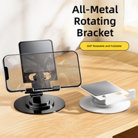 Support de téléphone portable rotatif à 360° Yi-acc L5, support de tablette pliable réglable, support de bureau universel pour smartphone pour le bureau