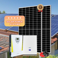 Système d'énergie solaire résidentiel à onde sinusoïdale pure 10KW onduleur de batterie au Lithium contrôleur MPPT 1KW usage domestique monocristallin solaire