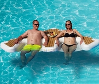 Plateforme flottante gonflable double foil pour jet ski et bateau hydrofoil