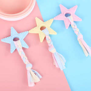 Jouets molaires pour animaux de compagnie nettoyage des dents corde en coton résistance aux morsures soulage l'ennui petit chiot chien barre d'os jouet à mâcher interactif - Product Image 2