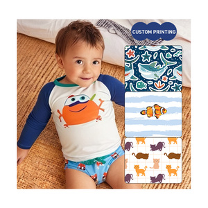 <span class=keywords><strong>Maillot</strong></span> <span class=keywords><strong>de</strong></span> <span class=keywords><strong>bain</strong></span> 2 pièces personnalisé OEM ODM pour garçons, manches longues, imprimé, pour tout-petits et bébés, vente en gros, séchage rapide, respirant, <span class=keywords><strong>anti</strong></span>-<span class=keywords><strong>UV</strong></span>, vêtements <span class=keywords><strong>de</strong></span> plage - Product Image 1