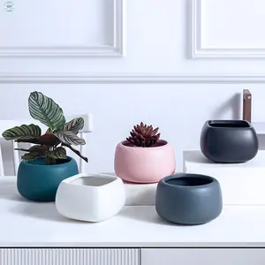 China Supplier High Quality Large Stock Ceramic Pots Europe Indoor Plant Pots for Home and Hotel Decoration