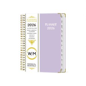 Promotion Leter Custom Logo <b>A5</b> Pink Spiral Weekly Monthly Manifestation Goal <b>Diary</b> Journal Planner Agenda Notebook With Gift Box - Product Image 4