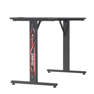 <span class=keywords><strong>Bureau</strong></span> <span class=keywords><strong>de</strong></span> jeu convertible V-mounts au design moderne, noir, hauteur fixe 760 mm, table d'angle pour la maison/le <span class=keywords><strong>bureau</strong></span>/la salle informatique, charge 80 kg/177 lb - Product Image 4