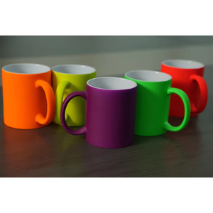 Tazza <span class=keywords><strong>da</strong></span> Caffè in <span class=keywords><strong>Ceramica</strong></span> <span class=keywords><strong>Fai</strong></span>-<span class=keywords><strong>da</strong></span>-<span class=keywords><strong>Te</strong></span> di Alta Qualità, Tazza Vuota con Rivestimento Smaltato Spray Fluorescente - Product Image 1