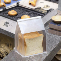Sacs d'emballage personnalisés en papier kraft brun pour boulangerie avec fermeture à lien métallique et fenêtre autocollante pour biscuits et aliments