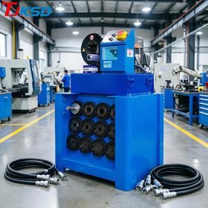 Presse à sertir hydraulique haute puissance 4KW à <span class=keywords><strong>changement</strong></span> rapide <span class=keywords><strong>de</strong></span> matrice, 1/4"-2.5" (64mm), 13 matrices, pour réparation <span class=keywords><strong>de</strong></span> voitures et d'excavatrices en atelier - Product Image 3