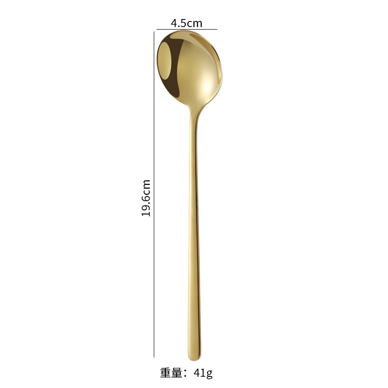 Cuchara redonda 304 - oro