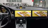 Écran LCD 24,6 pouces pour Porsche 911 Double écran 2012-2018 Autoradio multimédia Android 14 Lecteur vidéo avec USB CarPlay GPS