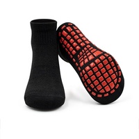 Chaussettes de trampoline pour enfants, jetables, en coton tricoté, élasthanne, polyester, antidérapantes, respirantes, séchage rapide, unisexe