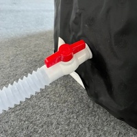 Baignoire à glace portable robuste en PVC moderne avec valve de vidange, réservoir d'immersion en eau froide pour athlètes