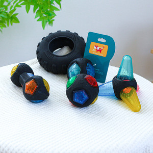 Jouet pour chien PETCIRCLE, collier pour animaux de compagnie, résistant aux morsures, émettant des sons, lumineux, balle interactive pour l'entraînement des chats - Product Image 1